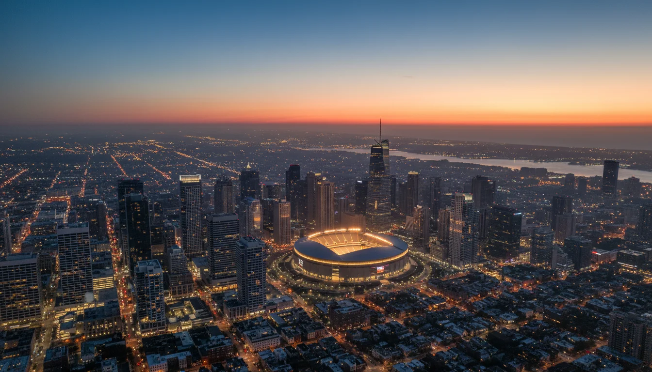 NBA-arena aan de oostkust van Amerika als symbool voor de Eastern Conference