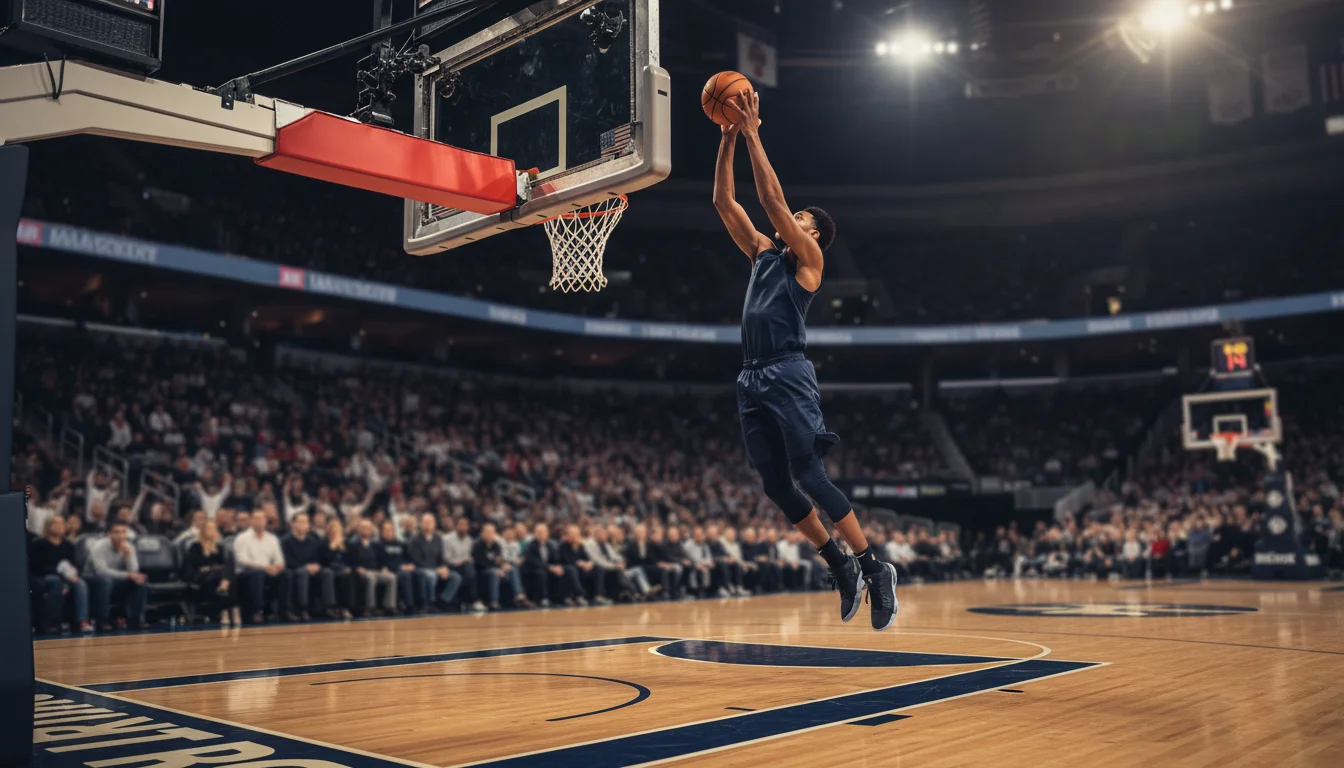 NBA-speler maakt een beslissende basket tijdens een moneyline-weddenschap