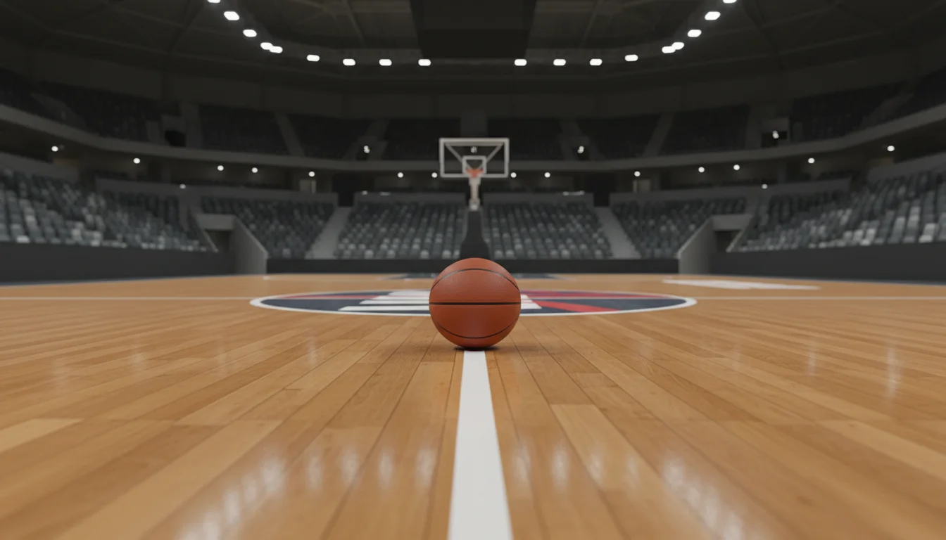 NBA-arena klaar voor de tip-off aan het begin van het seizoen