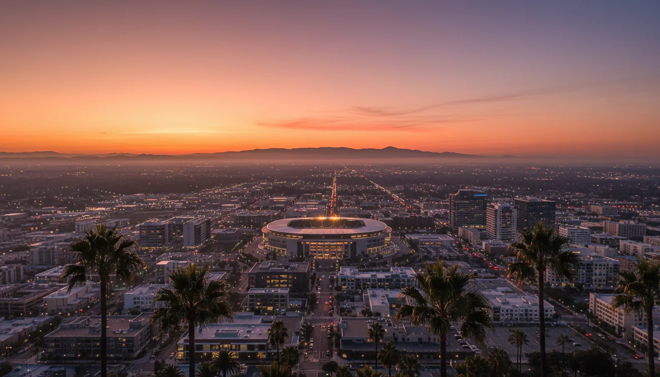 NBA-arena aan de westkust van Amerika als symbool voor de Western Conference